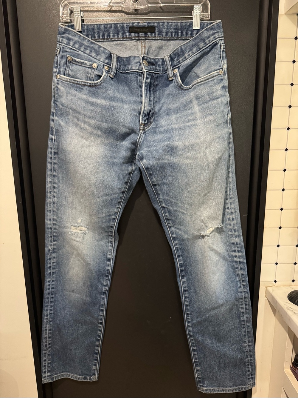 Uniqlo Light Blue Straight Leg Jeans